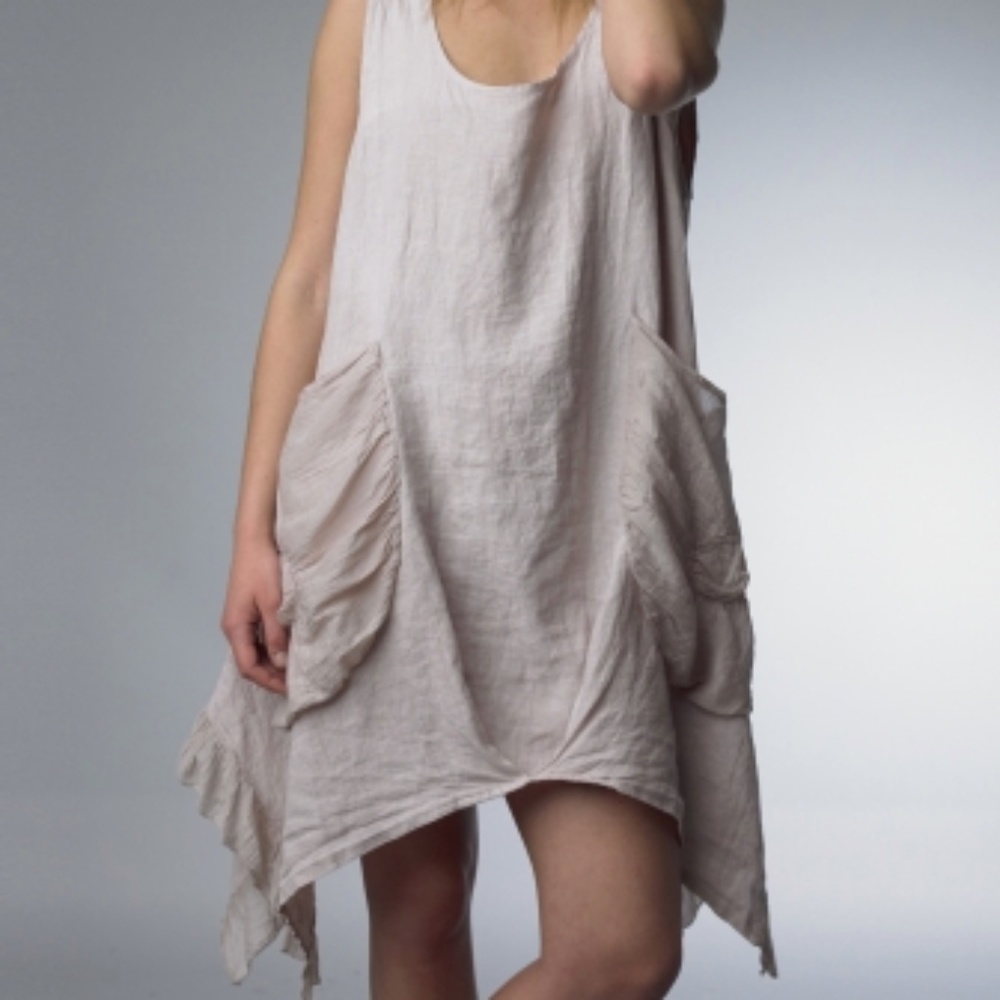 Tempo Paris Linen Dress 7481 Mauve